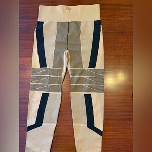 DSG Beige and Black Patterned Leggings